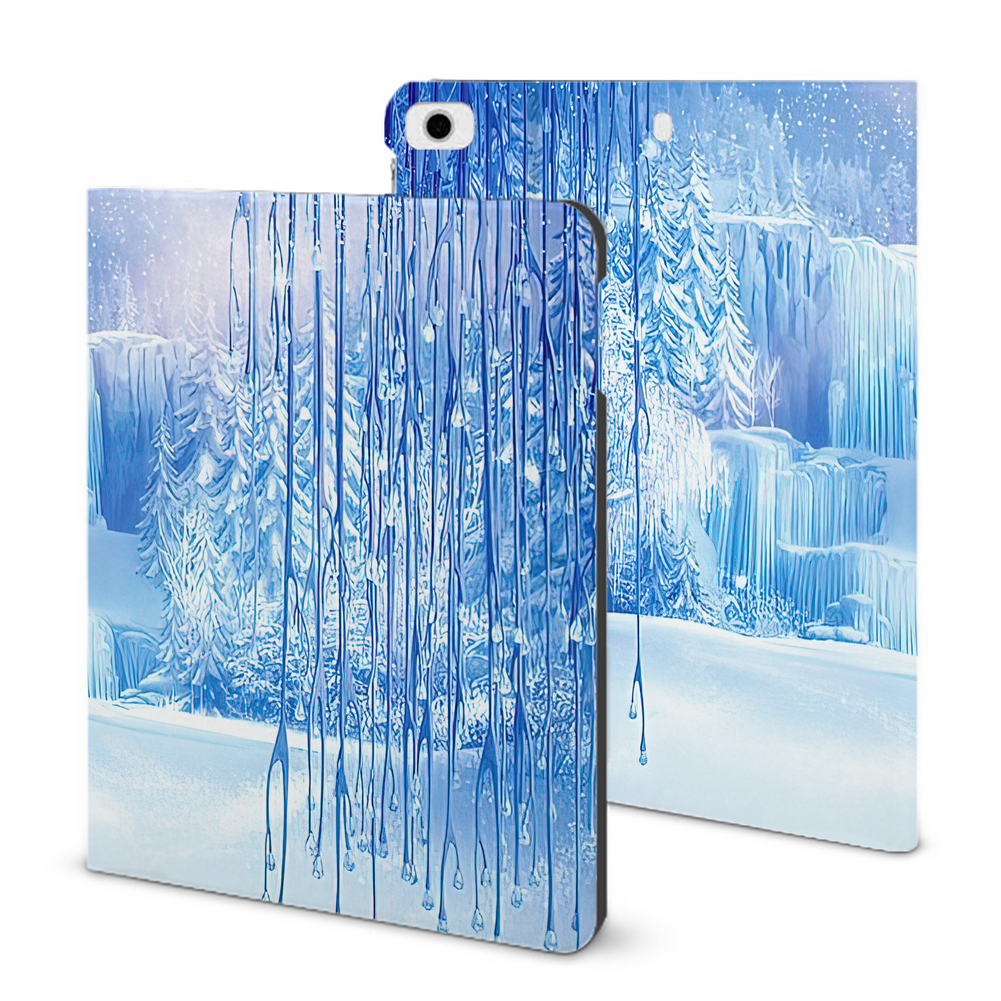 （画像用） アナと雪の女王 アンナ エルサ Frozen Anna Elsa IPad ケース ブック型 PUレザー TPU 耐衝撃 軽量 薄型 ペン収納なし 全面保護 IPad 各モデル対応